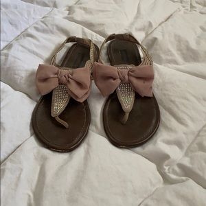 Material Girl bow sandals